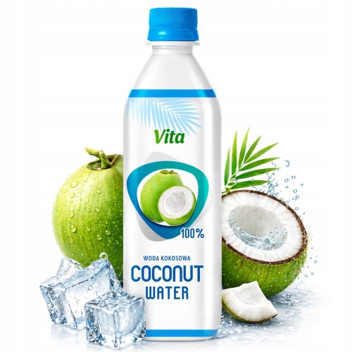 VITA Woda Kokosowa - bez cukru, bez konserwantów, 100% NFC (500ml)