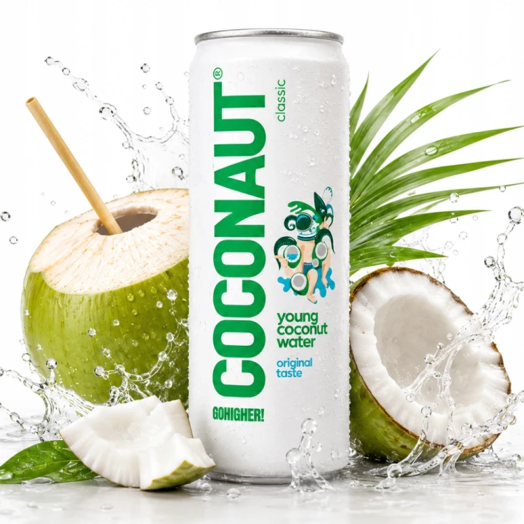 COCONAUT Woda kokosowa w puszce 100% niegazowana bez cukru 320ml