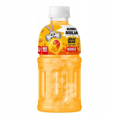 NATA DE COCO Bunny Ninja Jelly Blox Mango napój NFC 72% soku bez cukru