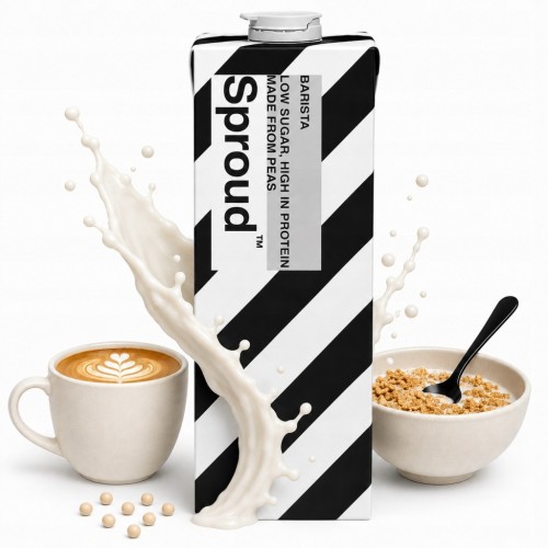 Sproud Barista z Grochu - napój roślinny, wysokobiałkowy, vegan (Szwecja)