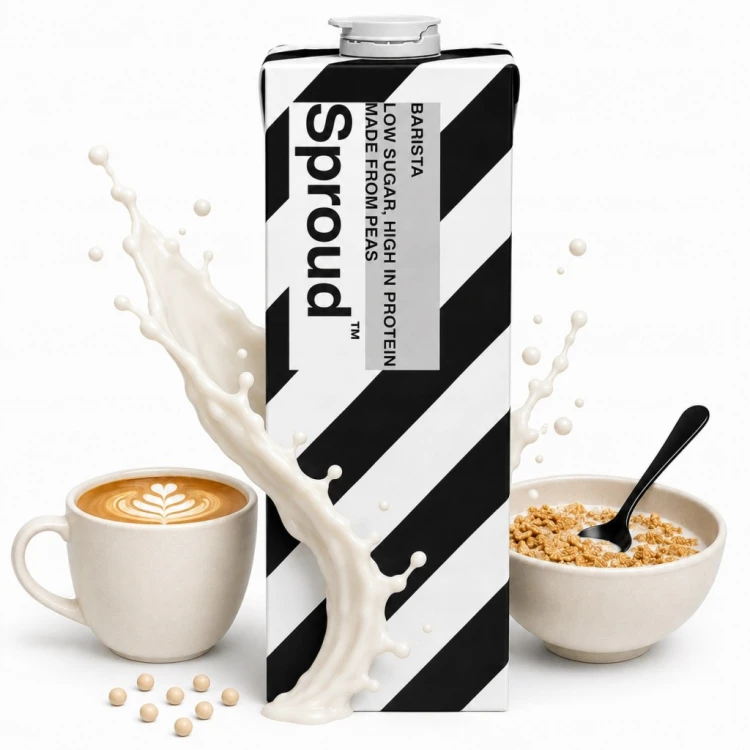 Sproud Barista z Grochu - napój roślinny, wysokobiałkowy, vegan (Szwecja)