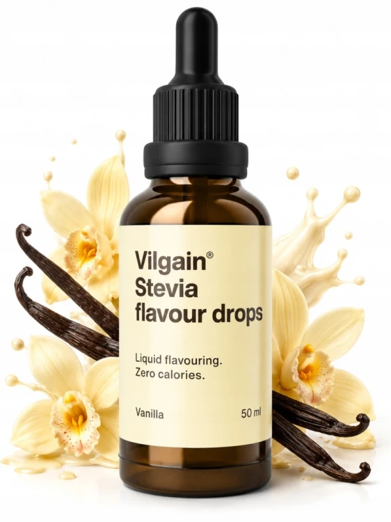 Vilgain Flavour Drops Smak Waniliowy - Krople Słodzące (50ml)