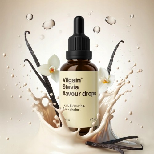 Vilgain Flavour Drops Smak Waniliowy - Krople Słodzące (50ml)