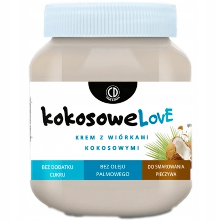 KokosoweLove CD Krem z Wiórkami Kokosowymi - bez cukru (320g)