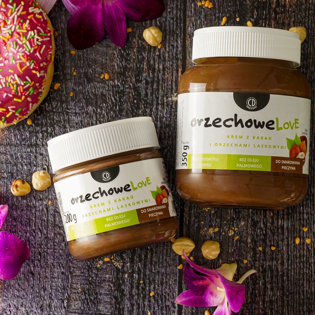 OrzechoweLove CD Krem z Kakao i Orzechami Laskowymi - bez cukru (350g)