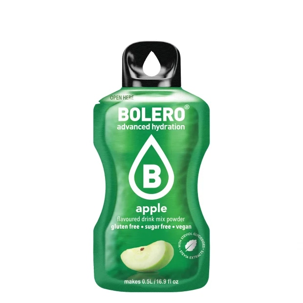 Bolero Drink Apple Jabłkowy - napój bez cukru, ze stewią, z witaminą C (3g)