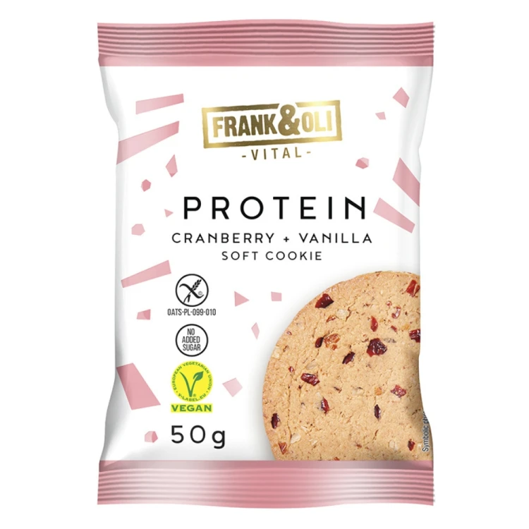 Frank&Oli Protein MIX 4 Smaki - 12 szt. ciastka wysokobiałkowe, bez glutenu