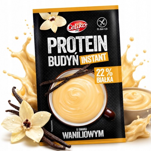 Celiko Budyń Proteinowy Waniliowy - instant, wysokobiałkowy, bez glutenu