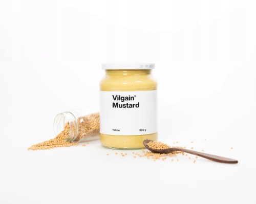Vilgain Musztarda Pełnotłusta - bez konserwantów, omega-3 (350g)