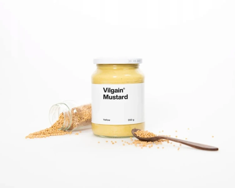 Vilgain Musztarda Pełnotłusta - bez konserwantów, omega-3 (350g)