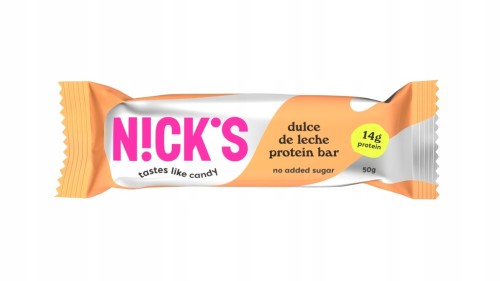 Nick's Protein Bar Dulce De Leche - baton białkowy, karmel z ciasteczkami