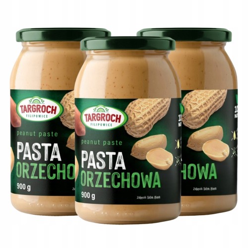Targroch Pasta Orzechowa - bez cukru, 100% orzechów, KETO (900g)
