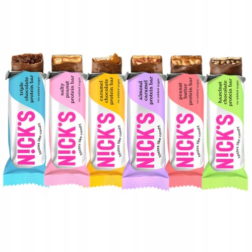 Nick's Protein Bar KETO MIX - batony białkowe, bez cukru, keto friendly