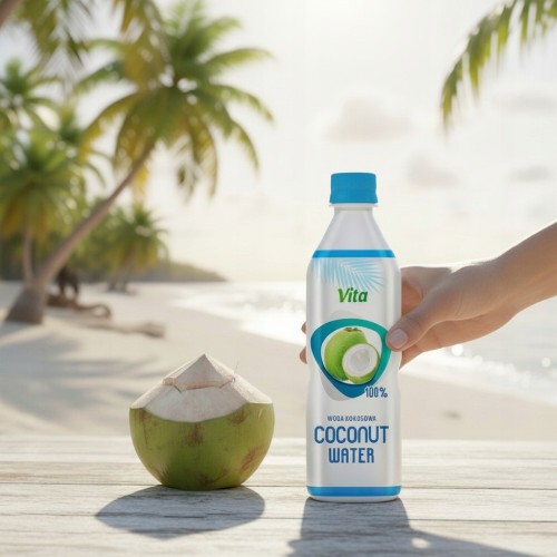 VITA Woda Kokosowa - 12 x 500ml, bez konserwantów, 100% NFC (500ml)