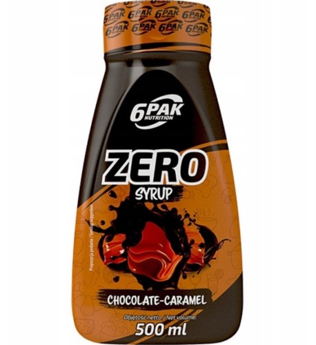 6PAK Nutrition Syrop ZERO - czekoladowo ciasteczkowy niskotłuszczowy, 500ml