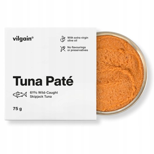 Vilgain Pasta z Dzikiego Tuńczyka - z oliwą, wysokobiałkowa (75g)