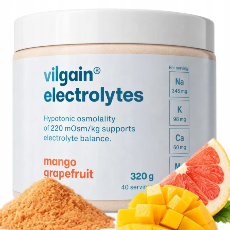 Vilgain Elektrolity - napój hipotoniczny, magnez, potas, smak mango (320g)