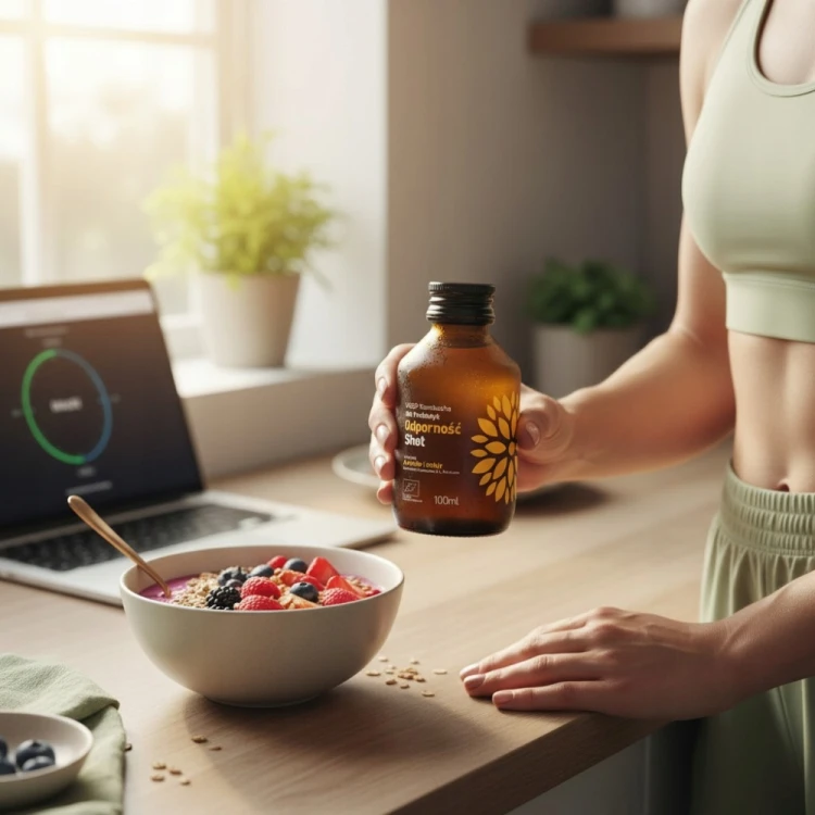 Vigo Kombucha Shot Odporność - BIO, Acerola, imbir, probiotyk, witamina C