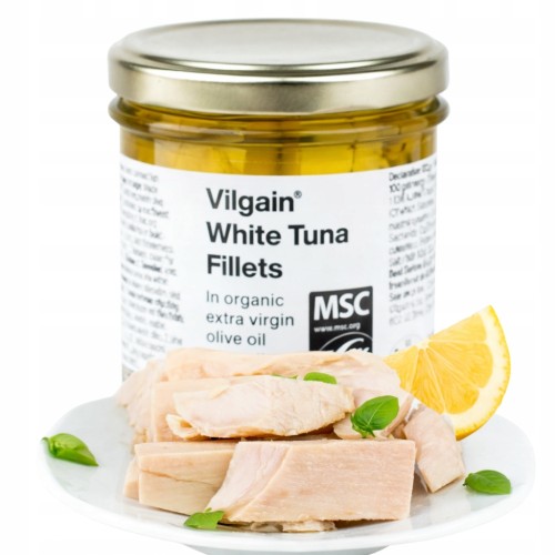 Vilgain Filety z Białego Tuńczyka - w BIO oliwie extra virgin (200g)