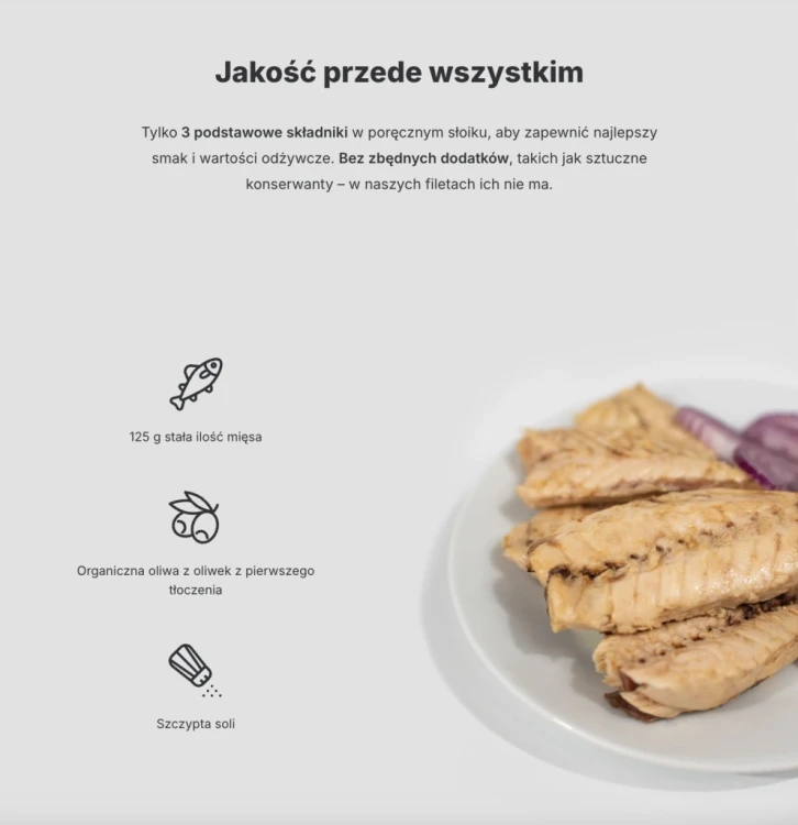 Vilgain Filety z Makreli - w BIO oliwie z oliwek, bez konserwantów (190g)