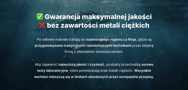 Vilgain Filety z Makreli - w BIO oliwie z oliwek, bez konserwantów (190g)