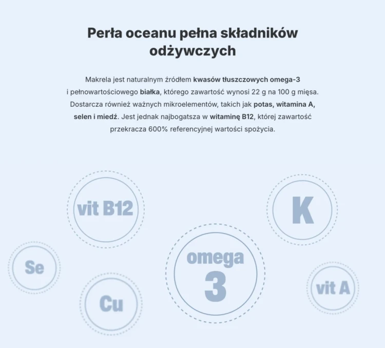 Vilgain Filety z Makreli - w BIO oliwie z oliwek, bez konserwantów (190g)