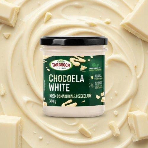Targroch Chocoela White - krem biała czekolada, bez cukru (300g)