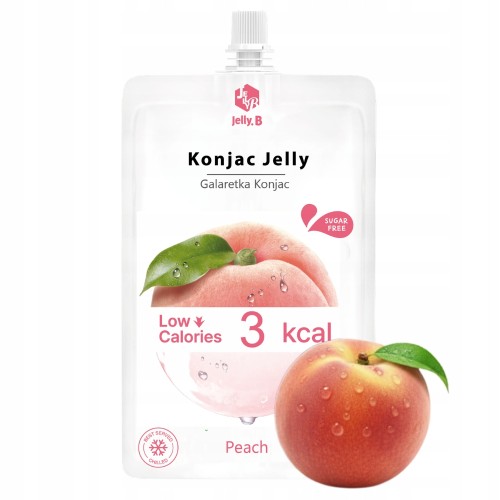 Jelly.B Konjac Jelly Brzoskwinia - Keto, galaretka do picia, bez cukru