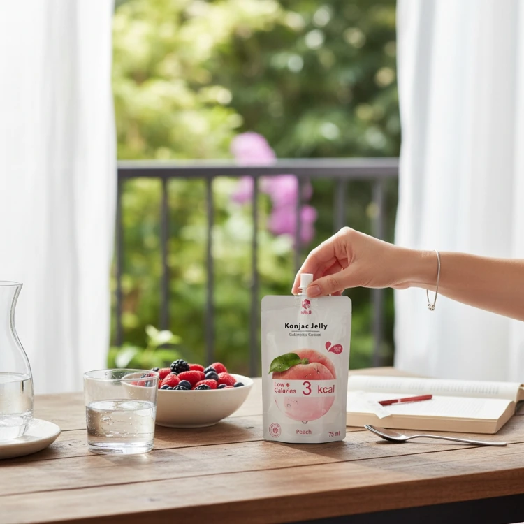 Jelly.B Konjac Jelly Brzoskwinia - Keto, galaretka do picia, bez cukru
