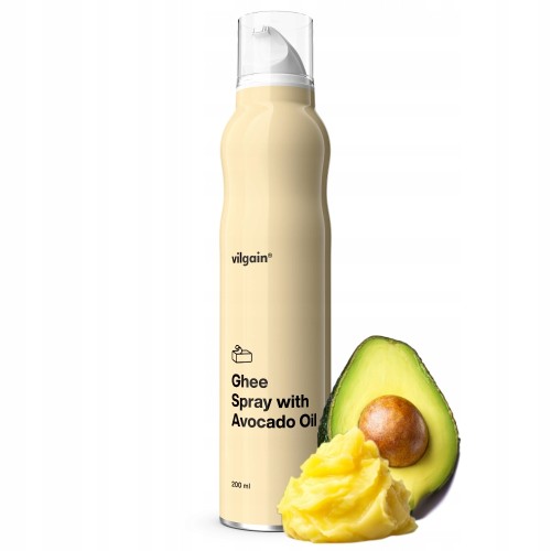 Vilgain Masło Klarowane Ghee z Olejem z Awokado - Spray bez laktozy (200ml)