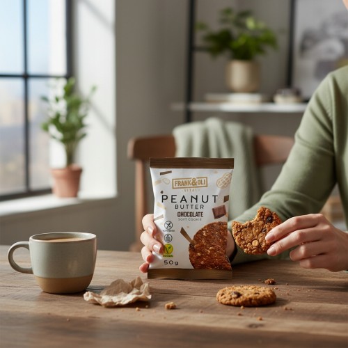 Frank&Oli Pasta Orzechowa Czekolada - ciastko bez glutenu, bez cukru
