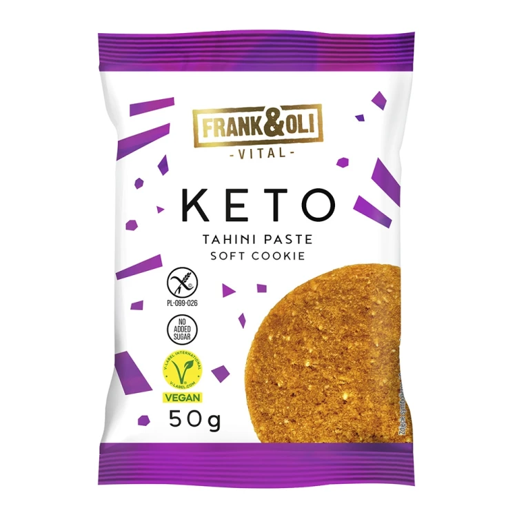 Frank&Oli Pasta Sezamowa Tahini - ciastko keto, bez glutenu, bez cukru 50g
