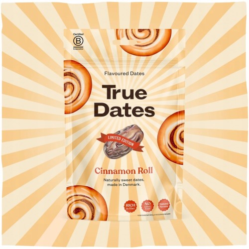 True Dates Cinnamon Roll - Daktyle cynamonowe, bez cukru (100g)