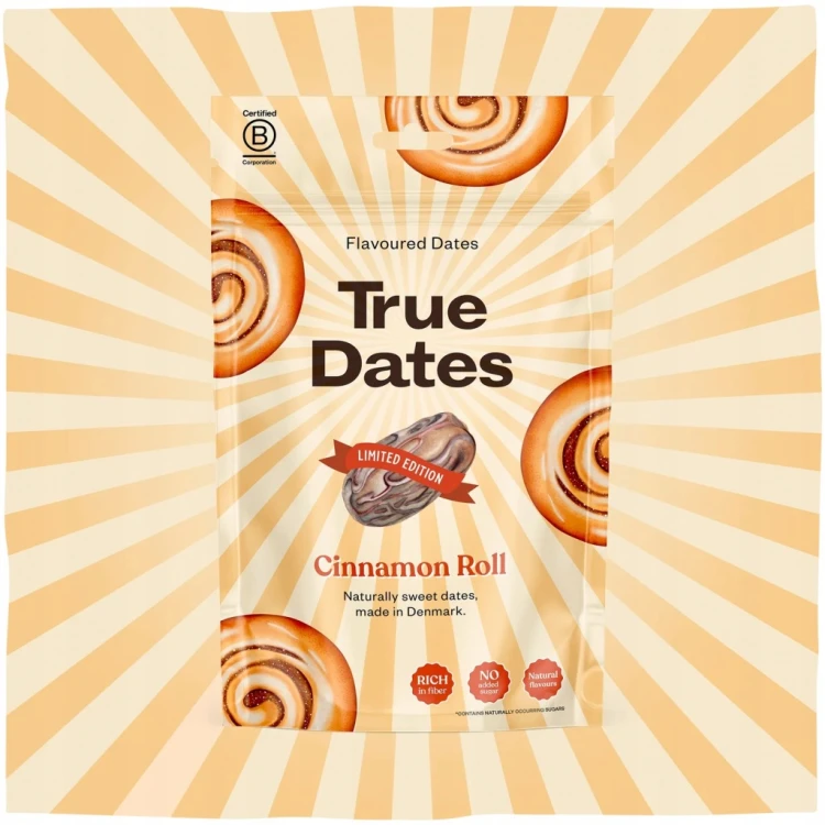 True Dates Cinnamon Roll - Daktyle cynamonowe, bez cukru (100g)
