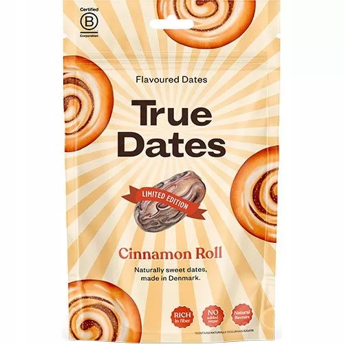 True Dates Cinnamon Roll - Daktyle cynamonowe, bez cukru (100g)