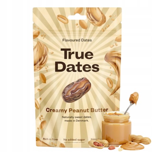 True Dates Creamy Peanut Butter - Daktyle masło orzechowe, bez cukru (100g)