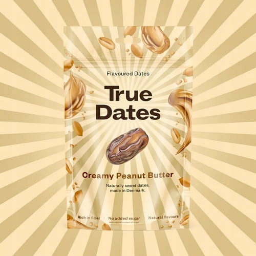 True Dates Creamy Peanut Butter - Daktyle masło orzechowe, bez cukru (100g)