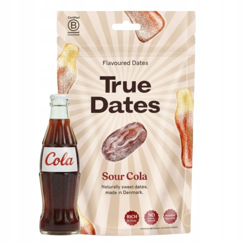 True Dates Sour Cola - Daktyle słodko kwaśne Cola, bez cukru (100g)