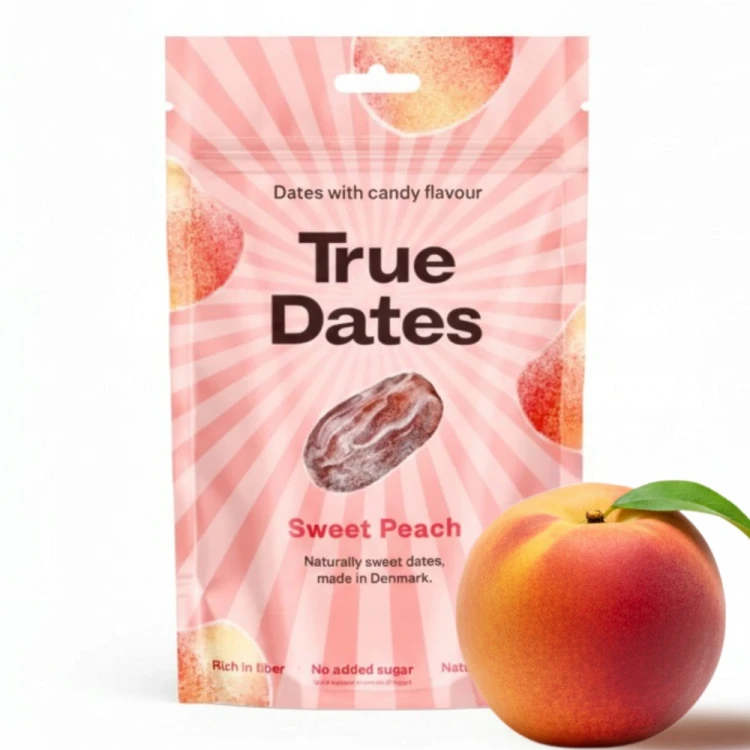 True Dates Sweet Peach - Daktyle Słodka Brzoskwinia, bez cukru (100g)