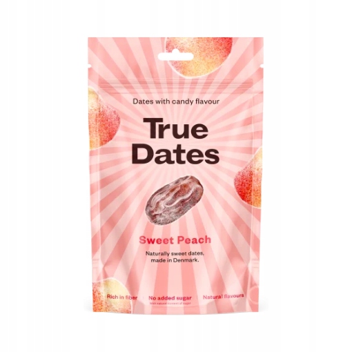 True Dates Sweet Peach - Daktyle Słodka Brzoskwinia, bez cukru (100g)