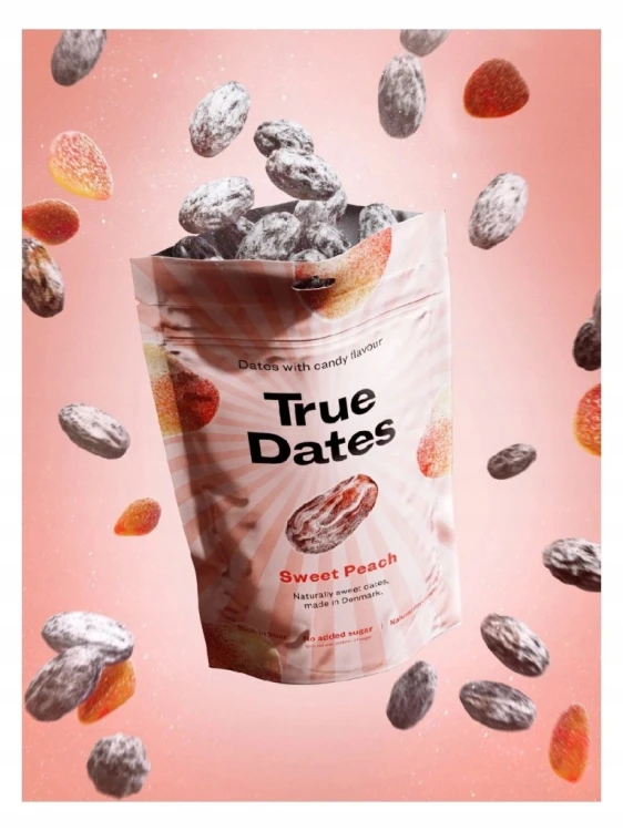 True Dates Sweet Peach - Daktyle Słodka Brzoskwinia, bez cukru (100g)