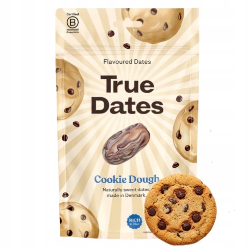 True Dates Cookie Dough - Daktyle Ciasteczkowe, bez cukru (100g)
