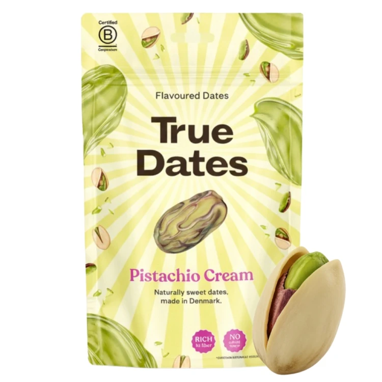 True Dates Pistachio Cream - Daktyle Pistacjowe, bez cukru (100g)