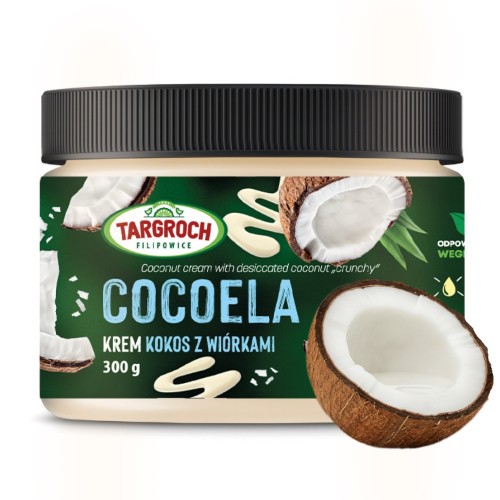 Targroch Cocoela - Krem kokosowy z wiórkami, bez cukru (300g)