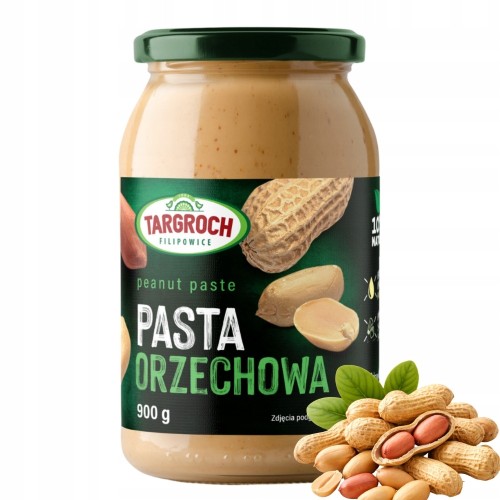 Targroch Pasta Orzechowa - bez cukru, 100% orzechów, KETO (900g)