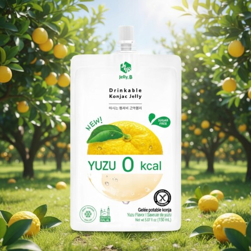 Jelly.B Konjac Jelly Yuzu - galaretka do picia, bez cukru (KETO)