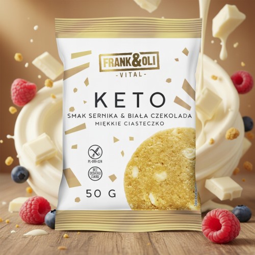 Frank&Oli Keto MIX 4 Smaki - 12 szt. ciastka keto, bez glutenu, bez cukru