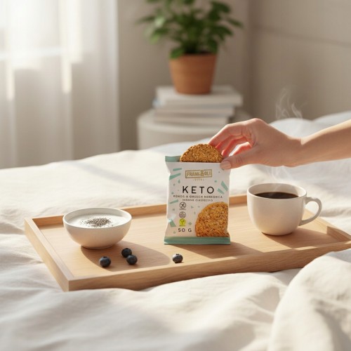 Frank&Oli Kokos i Nerkowce - ciastko keto, bez glutenu, bez cukru 50g