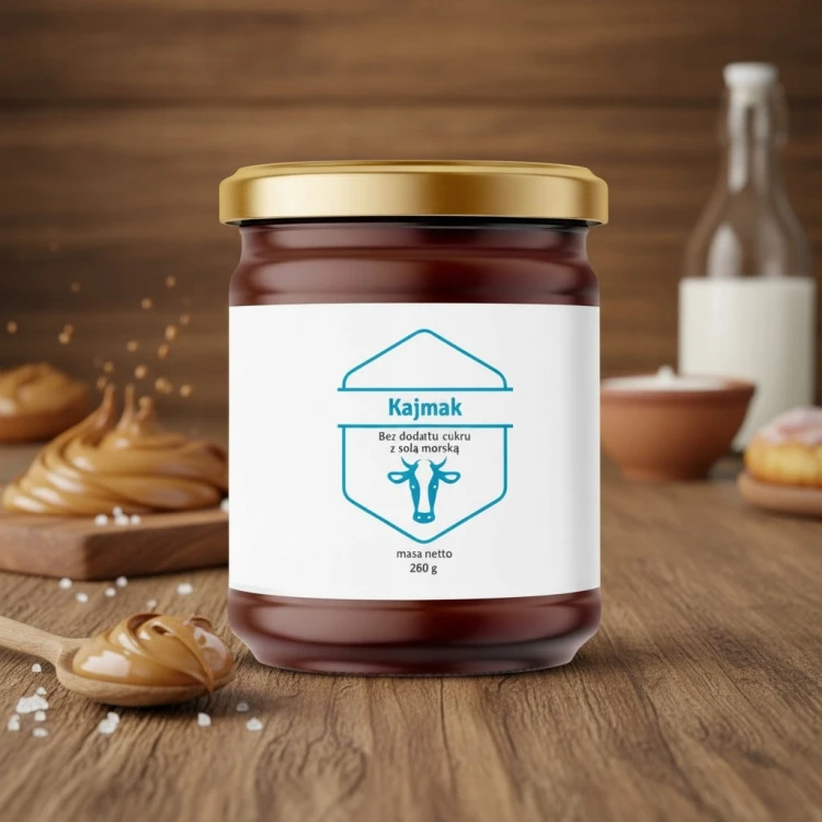 Kajmak z solą morską bez cukru Polder masa krówkowa niski IG erytrytol