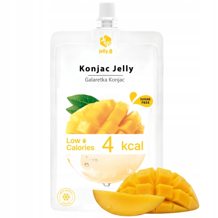 Jelly.B Konjac Jelly Mango - Keto, galaretka do picia, bez cukru, 4kcal